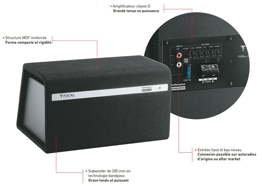Focal Kit Bomba BP20 - Car speakers - LDLC